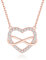 Jrêveinfini Unendlichkeitszeichen Halskette Rosegold Damen Silber 925 mit Anhänger, Mutter Tochter Herz Infinity Kette Mama, Personalisiert Kette Mädchen Freundin, Geschenke für Frauen