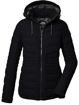 killtec Damen Steppjacke mit abzippbarer Kapuze/Funktionsjacke ist wasserabweisend KOW 10 WMN QLTD JCKT, schwarz, 44, 41807-000