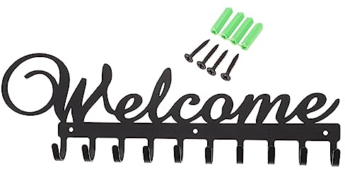 PRETYZOOM 1 Satz anschließen Haken zum Organisieren von Handtüchern Kleiderbügel Metall Hutaufhänger Huthaken Kleinigkeiten Haken mehrere Haken Haushalt schmücken Handtuch