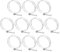 sourcing map 10Pcs Double Wire Hose Clamp, 98-105mm Adjustable Stainless Steel Wire Hose Clips with M8 Bolt for Dust Collection Hose, Pump Hose Pipe
