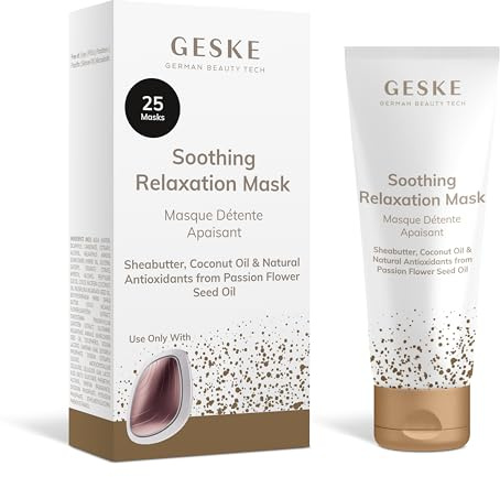 GESKE Soothing Relaxation Mask | Für beanspruchte Haut | Zur Verwendung mit der Sonic Warm und Cool Mask | Sheabutter und Kokosnussöl für beanspruchte Haut