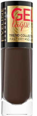 Eveline Cosmetics Gel Laque Gel-Nagellack - Nr. 210, Schnell trocknender Gellack, Lang anhaltender Glanz, Kein UV/LED-Licht nötig, 8 ml