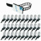 ERYDIUM ® Pack 30 Sujeta Cables Adhesivo | Adhesivo calidad 3M | Organizador de cables reutilizables con adhesivo calidad 3M | Recoge cables perfecto para Ordenar y Recoger Cables en Casa y Oficina