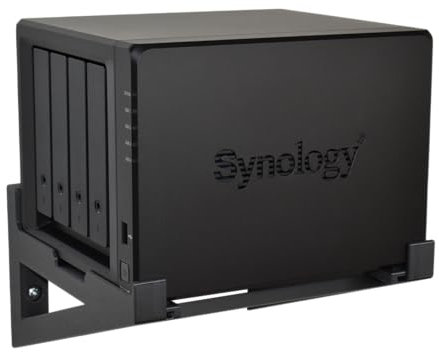 Wandhalterung passend für Synology Diskstation DS418, DS418play, DS420+, DS423+, DS425+, DS920+, DS923+, Heavy Duty Wandkonsole inklusive Montagematerial.
