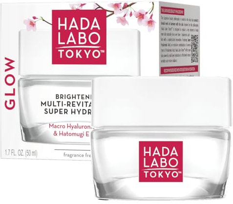 Hada Labo Tokyo Glow Skin Hydrogel Aufhellend Revitalisierend mit Nano-Hyaluronsäure für Tag und Nacht 50ml