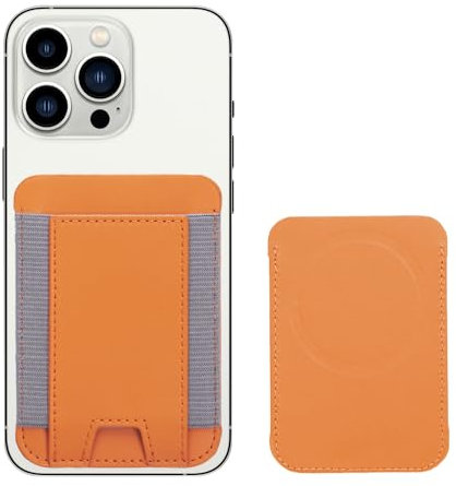 FDEETY Portecartes Adhésif Smartphone Cuir Élastique Amovible Portefeuille Mince Rangement Carte Bancaire Compatible Iphone
