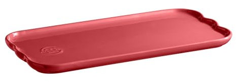 Emile Henry - Plato para hornear rectangular, cerámica, 31,5 x 15 cm, color rosa