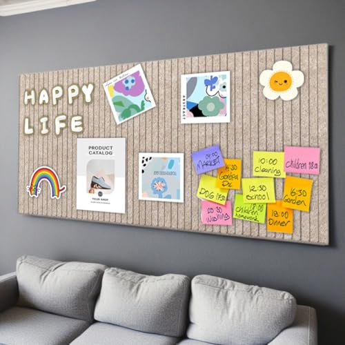 Gohytal Kleine Große Filz Pinnwand Selbstklebend, DIY Filz Memoboards Set für Fotos Bilder Postkarten Filzboard Memotafeln Memo Board Wanddekoration für Büro Küche Fotos Memos-Kamel