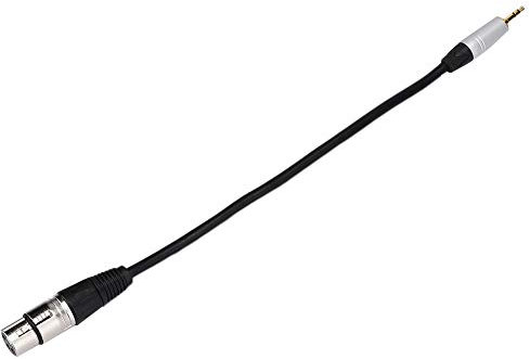 XUXHOU Stereo 3,5 Mm Männlich an XLR Weibliche Audiokablommereverter Zinklegierung Adapter für Headset -Mikrofone, Elektrische Gitarren, 0. Länge