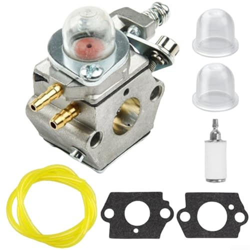 HpLive Kit de réparation de carburateur en métal pour WT-460 8300 8350 avec filtre à essence et pompe d'admission, tondeuse autoportée
