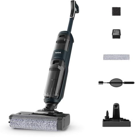Tefal GF2251F3 X-Clean 2, Aspiradora de lavado 2 en 1, modos ECO/MAX, diseño ligero, limpieza a lo largo de los bordes, autolimpieza
