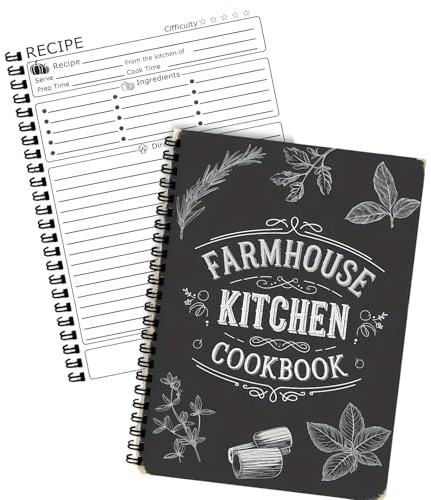 Rbleote Recetario De Cocina Para Escribir, Cuaderno De Recetas, Recipe Journal Book, A5, Perfecto Para Anotar Tus Propias Recetas, Ideal Para Aficionados A La Cocina