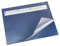 Läufer 44535 Durella DS Schreibtischunterlage mit transparenter Auflage und Kalender, rutschfeste Schreibunterlage, 40 x 53cm, blau