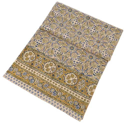 Blockdruck Tagesdecke, Bett & Sofaüberwurf, Design 3, Double 225*275 cm | 100% Baumwolle, handgefertigt, traditioneller Blockdruck, vielseitig einsetzbar, dekorativ
