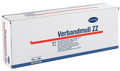 Verbandmull Hartmann 10 Cmx10 m Zickzack