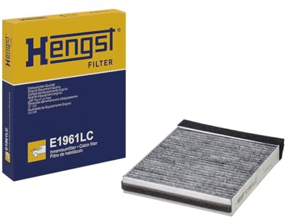 HENGST - Innenraumfilter E1961LC - Luftfilter für den Innenraum mit Aktivkohle - Filtert Staub, Pollen & Gerüche für Allergiker - Für saubere Frischluft im KFZ - Automotive Zubehör