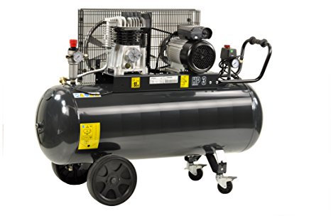 Pro-Lift-Montetechnik 00991 - Compressore da 2,2 kW, 10 bar, 250 l/min, 230 V, caldaia da 150 litri, colore: Nero