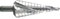 ALPEN Stufenbohrer Gr.1 HSS-Eco 2 Schneiden Bohrer Durchmesser 4-12 mm, 1 Stück,72600412100