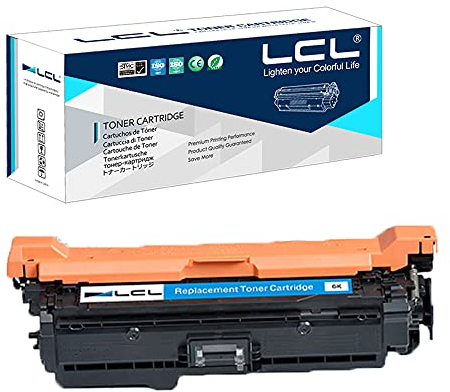 LCL Remanufactured Tonerkartusche CE401A 507A (1 Cyan) Ersatz für HP Laserjet Enterprise 500 Color M551 M551N M551DN M551XH M575f M575c M575dn M570dw M570dn