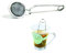 COOK CONCEPT Saveur et Degustation KA1436 Infuseur à thé Boule INOX Gris 16 x 3,6 x 4,60 cm