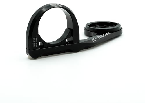 K-EDGE Unisex - Erwachsene garmin sport mount Halterungen, Black Anodize, 31,8mm EU