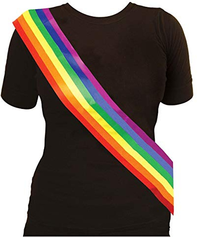 Rainbow Gay Pride LGBT Sash Fancy Dress Accessory