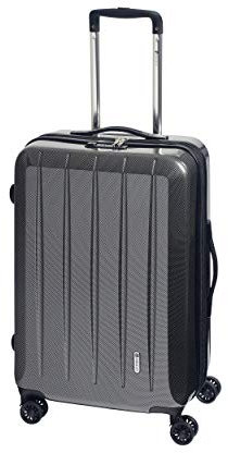 CHECK.IN London 2.0-4-Rollen-Trolley 67 cm carbon schwarz