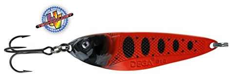 Meerforellen-Blinker Lars Hansen Seatrout I - 5011621 - Rot/Schwarz/Punke 21g