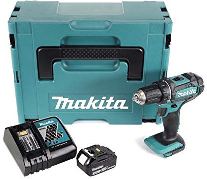 Makita DDF 482 RF1J Akku Bohrschrauber 18V 62Nm im Makpac + 1x 3,0 Ah Akku + Ladegerät