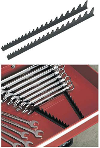 2 x Sealey Shark Teeth Spanner Rack Tool Box Shelf Holder Organizer Tray WR01