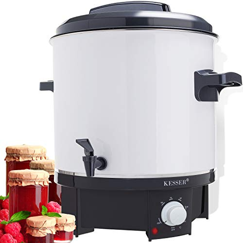 KESSER Einkochautomat 27 Liter | 1800 Watt | Temperatur von 30-100°C | Dauerbetrieb | Abschaltautomatik Einkochvollautomat, Heißgetränkeautomat, Glühweintopf