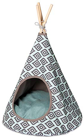 Warenhandel König Katzenzelt Katzentipi Katzenbett Katzenliege Katzenhöhle Körbchen Korb Farbe Grün