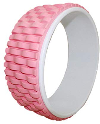 FLY FLU Yoga Wheel ， Stärkstes Und Bequemstes Yoga Prop Wheel Für Yoga-Posen Schwimmendes 3D-Massage-Rad - Für Flexibilität Und Unterstützung,Pink
