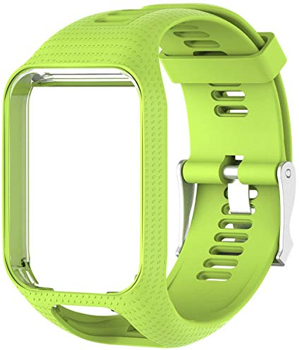 Shieranlee Uhrenarmband kompatibel for Tomtom Watch, Uhrenarmband Silikon Uhrenbänder für Tomtom Runner 2/ Runner 3/ Spark/Golfer 2 Sports GPS Running Smartwatch