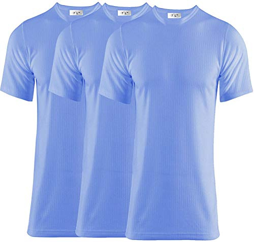 Thread Linens 3 Pack Mens Thermals T Shirt, Body Warmer Base Layer Thermal Underwear Mens Thermal Top for Men Size S-XXL