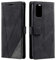 SONWO Funda para Realme 7 Pro, Flip Folio Libro Cartera Carcasa para OPPO Realme 7 Pro Cáscara de TPU, con Cierre Magnético, Ranura para Tarjeta, Negro