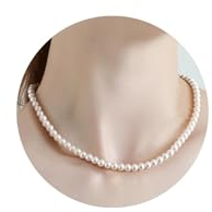 Berry Only Perlenkette Damen Perlen Kette White Pearl Kette Perlenkette Herren Damenmode Einfache Perlenkette für Frauen Valentinstag