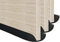 MOXVIO Lot de 3 boudins de porte double face pour porte - 70 à 90 cm - Largeur réglable - Imperméable et résistant à la neige - Tissu Oxford 600D - Noir