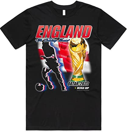 Sanfran Clothing England Homage Top World Cup 2022 It's Coming Ho Ho Home Football Supporters Christmas T-Shirt 5XL / Black
