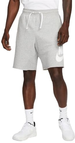 Nike Herren Shorts M Nk Club Alumni Hbr Ft Short, Dk Grey Heather/White/White, DX0502-063, 2XL