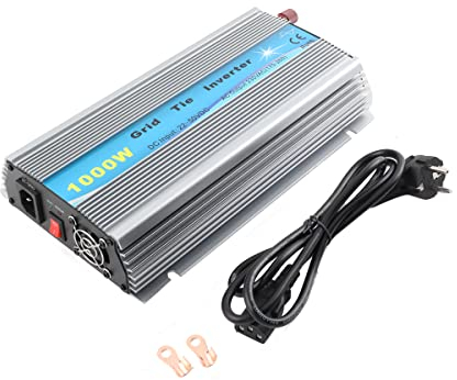 Lfhelper 1000W Solar Grid Tie Power Micro Inverter Netzwechselrichter MPPT 24-39VDC für 22-50V Panel 230V AC LED Anzeige 45A Paralleles Design für DC-Eingang DE