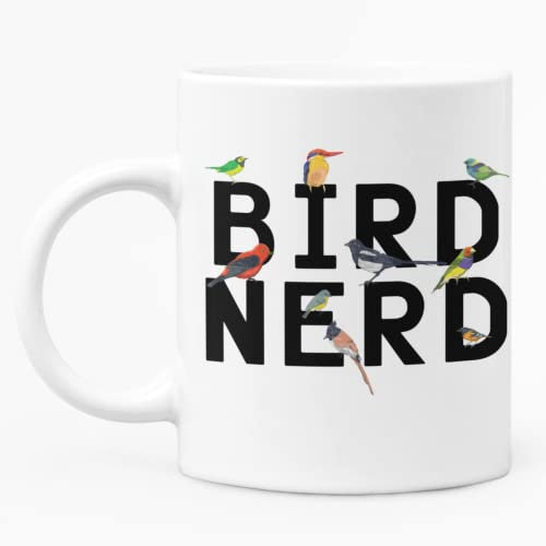 McMug - Bird Nerd - Bird Spotting Mug, Ceramic, 11fl.oz.
