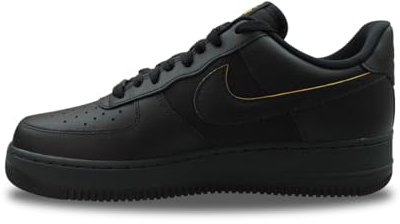 NIKE FZ4617-001 Air Force 1 '07 Uomo, Black/University Gold-Dk Smoke Grey EU 41