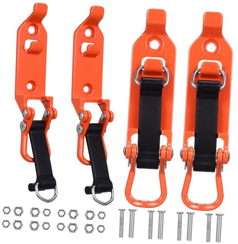 HOMSFOU 4 Stück Klappbarer Dachträger mit Scharnier montagestützen offroad zubehör Schaufelregal Auto-Montageträger Autohalterung Halterungen für Dachgepäckträger Klemmträger für Dach LKW