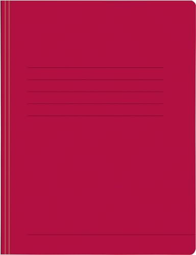 Papiertiger Schnellhefter aus Karton/Pappe für Schule und Büro extrastark (Pressspankarton, rot, 25er Pack)