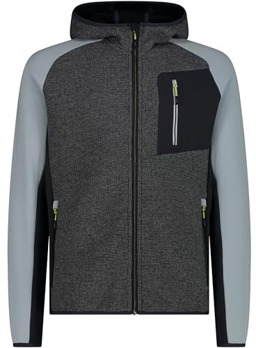 CMP Herren Giacca Da Uomo in Wooltech Con Cappuccio Fisso Wooltech Herrenjacke mit fester Kapuze
