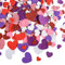 CHRORINE 350 Stück Schaumstoff-Herz-Aufkleber, Valentinstag, Glitzer, selbstklebende Aufkleber, Herzformen, bunte Aufkleber für Valentinstag-Dekoration/Hochzeitsbedarf/DIY-Kunsthandwerk, Rot, Rosa,