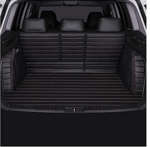 DZSUNLOHJ Tapis De Coffre Tapis De Coffre De Voiture De Luxe pour Fluence 2011~2013 360 ° Couverture Complète Center Accessoires Cuir Intérieur Tapis Coffre Voiture(Noir Rouge)