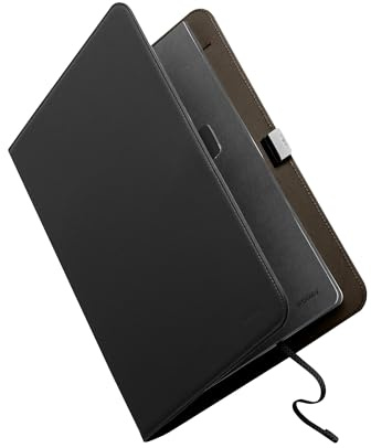 orbitkey Compendium A4 - Black | Fits A4 Notebooks | Pen Holder & Card Slots | Premium Vegan Leather | Professional Organiser