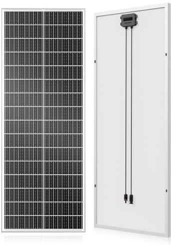 Panneau solaire 150 W, panneau solaire monocristallin de type N, technologie SMBB, module solaire avec cadre en aluminium à haute efficacité, module PV 12 V/24 V pour centrale électrique de balcon, mo
